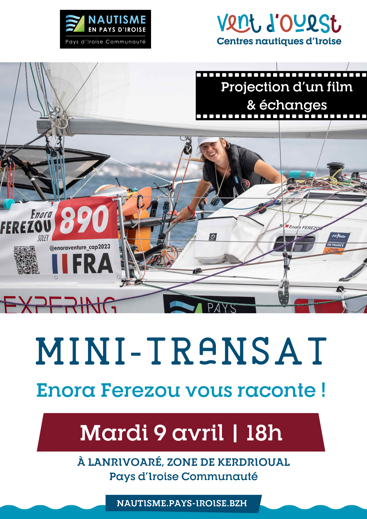 Mini-Transat 2023 Enora Ferezou soirée film