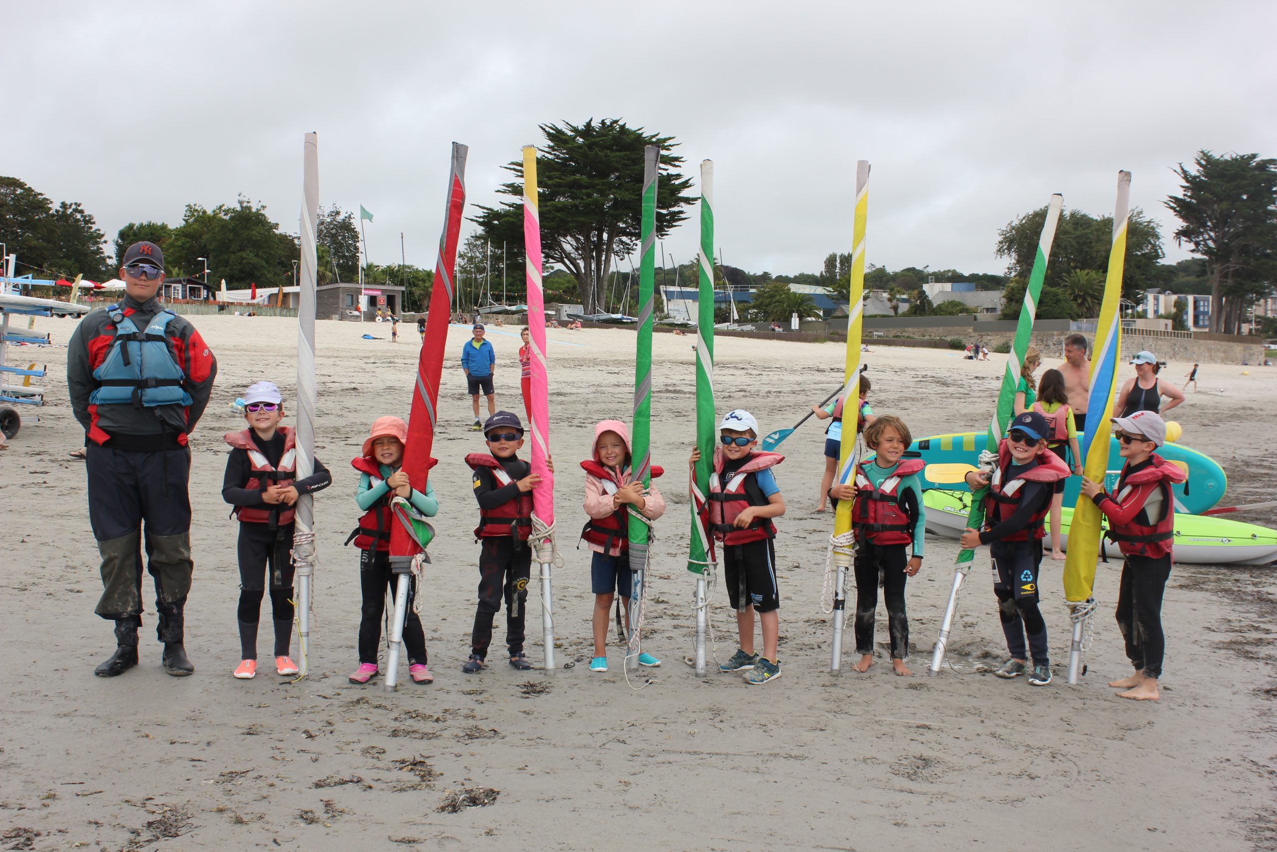 Centre nautique Plougonvelin Trez HIr - Stage voile moussaillons optimist